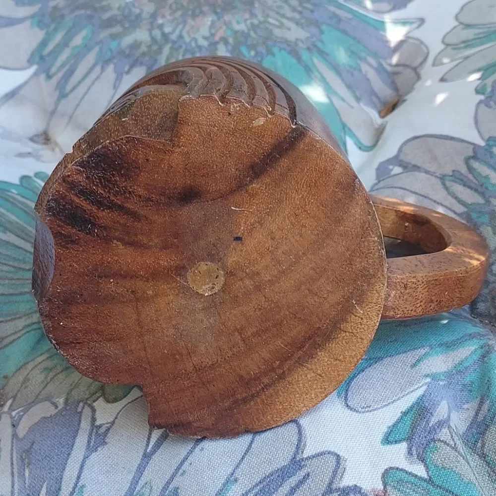 Vintage Wooden Tiki Mug